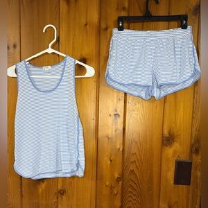 LAKE Striped Blue Sleepwear Set